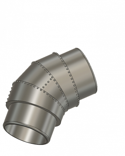 7/8 45 Degree Early Down Comer